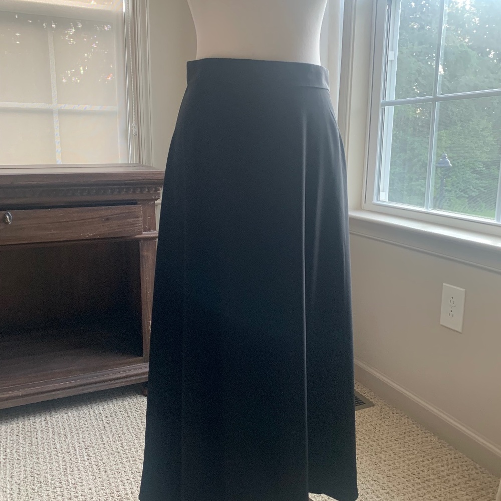 CO Black flared MIDI Skirt